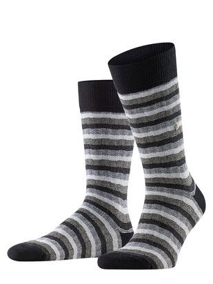 BURLINGTON Socken Signature Stripe schwarz