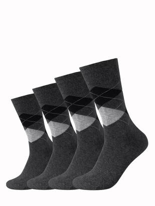 CAMANO Ca-Soft Argyle Socken anthracite