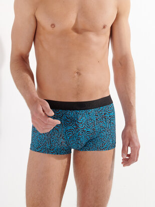 HOM Trunk Colin turquoise-print