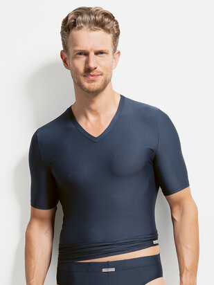 ISA Fashion T-Shirt Microfaser dunkelblau