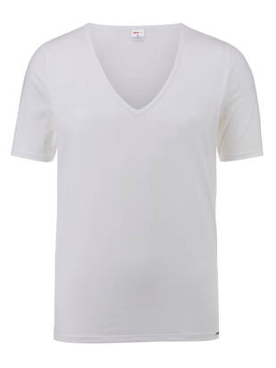 ISA T-Shirt V-Neck Micromodal weiss