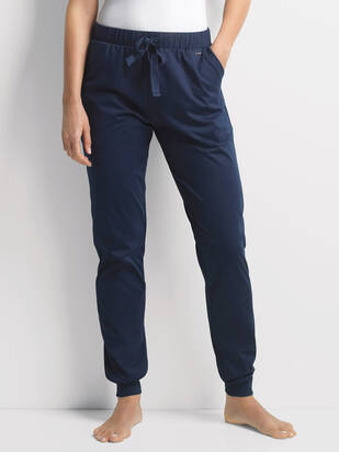 ISA Loungewear Pant mit Bündchen lang dunkelblau