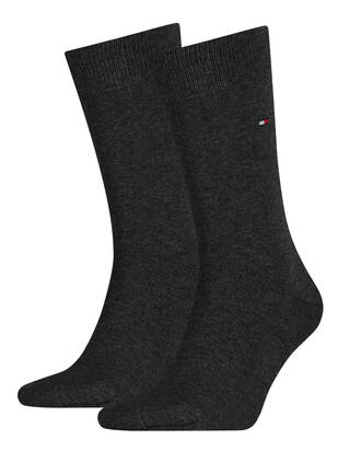 TOMMY HILFIGER Socks Classic anthracite-meliert