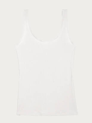 WOLFORD Beauty Cotton Tanktop pearl